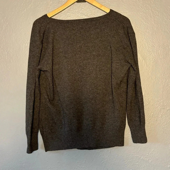 525 America | cashmere wool blend | cowl neck | long sleeve | grey | sweater | s - Picture 10 of 13